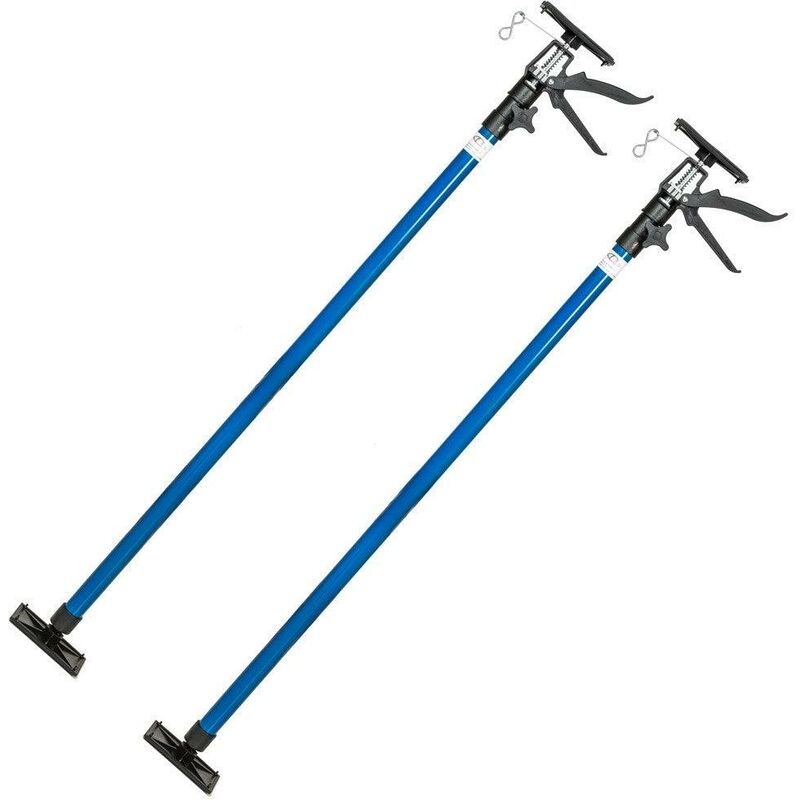 2 x etais télescopique support barre tiges traverse de plafond set 115-290 cm 30 kg
