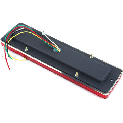 2 x Feux Arrière LED 12V 19 Lumières Rouge pour Voiture Camion Clignotant Stop