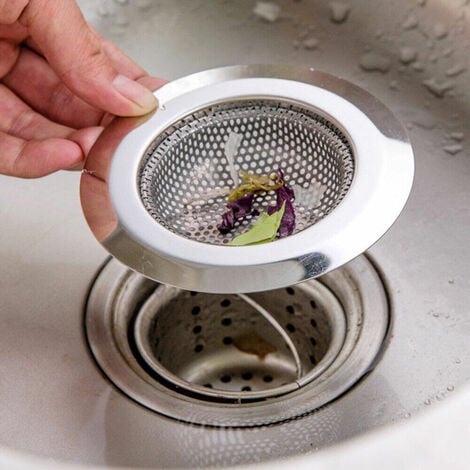 JZK® Tappo filtro lavello scarico acciaio inox filtri per lavello della  cucina lavandino fogna 81~82 mm Accessori per lavelli Fai da te