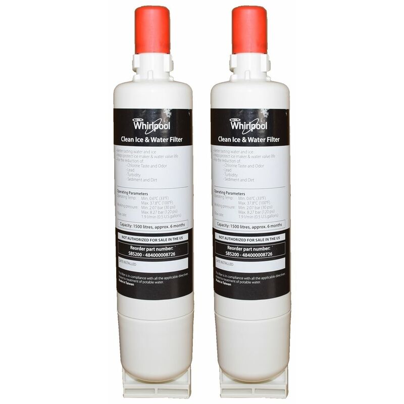 2 x Fridge Water Filter SBS002 - SBS200 - S20BRS