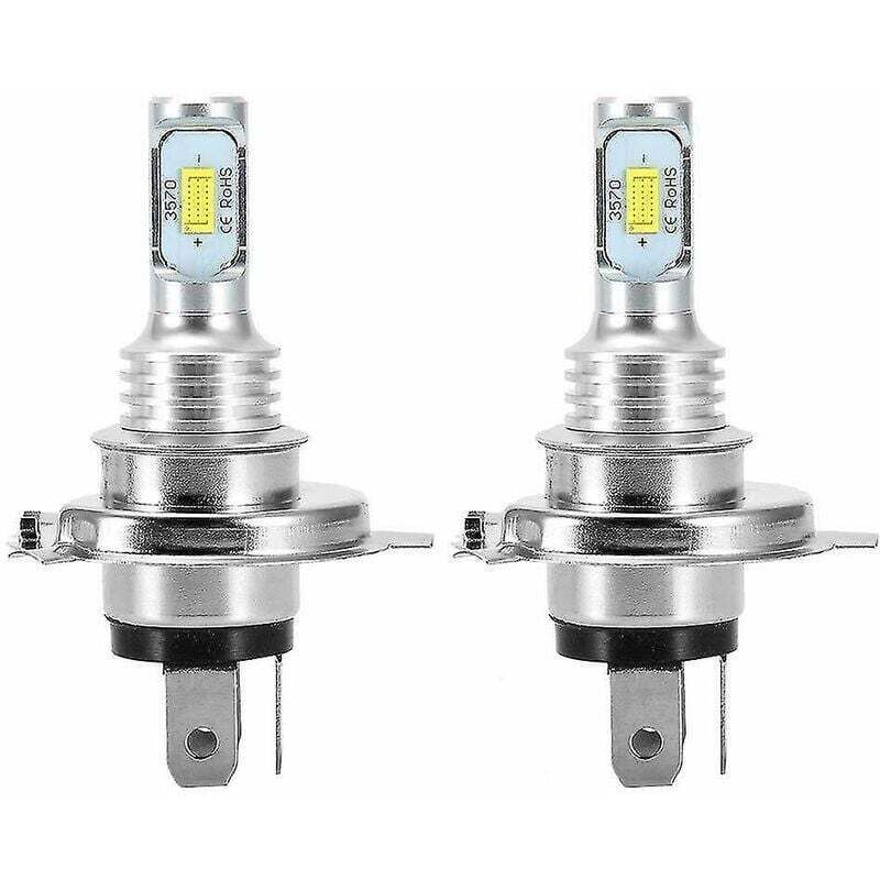 2 X H4 9003 Hb2 6000k Super White Csp Ampoule de phare LED Kit-subaoe--