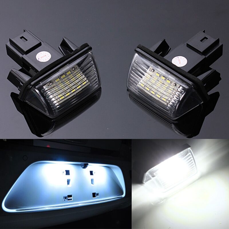 

2 x iluminación de luces de matrícula LED para Peugeot 206207308407306 Citroen