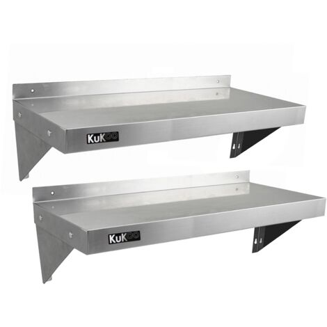 2 x KuKoo Stainless Steel Shelves 1000mm x 300mm
