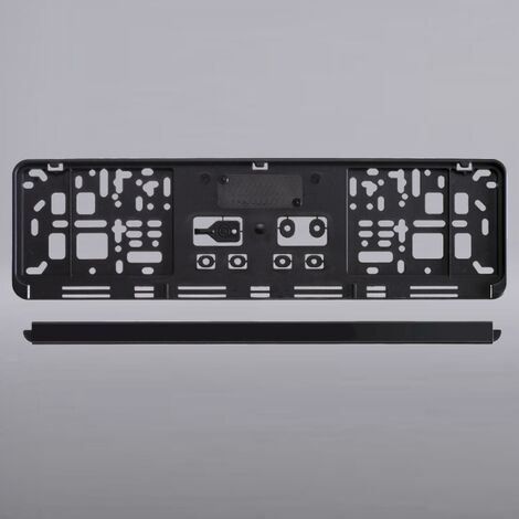 UTSCH AG 2 x kurz universal EU KFZ Kennzeichenhalter schwarz Nummernschildhalter 460 x110