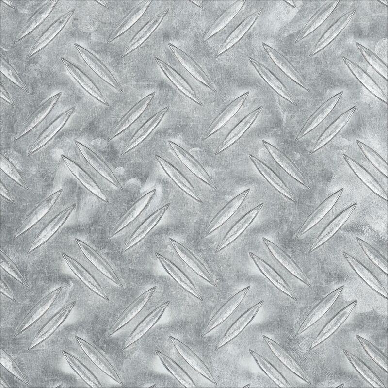 Alfer Aluminium - 2 x tôle d'aluminium striée art.37150 cm.12x100x0,15