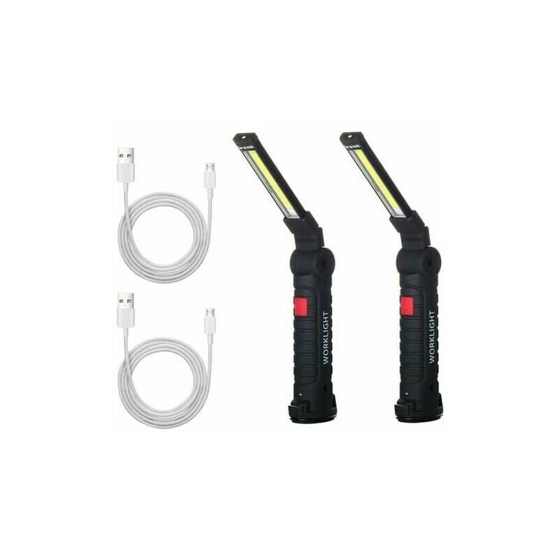 2 x Lampada da lavoro a pannocchia a led