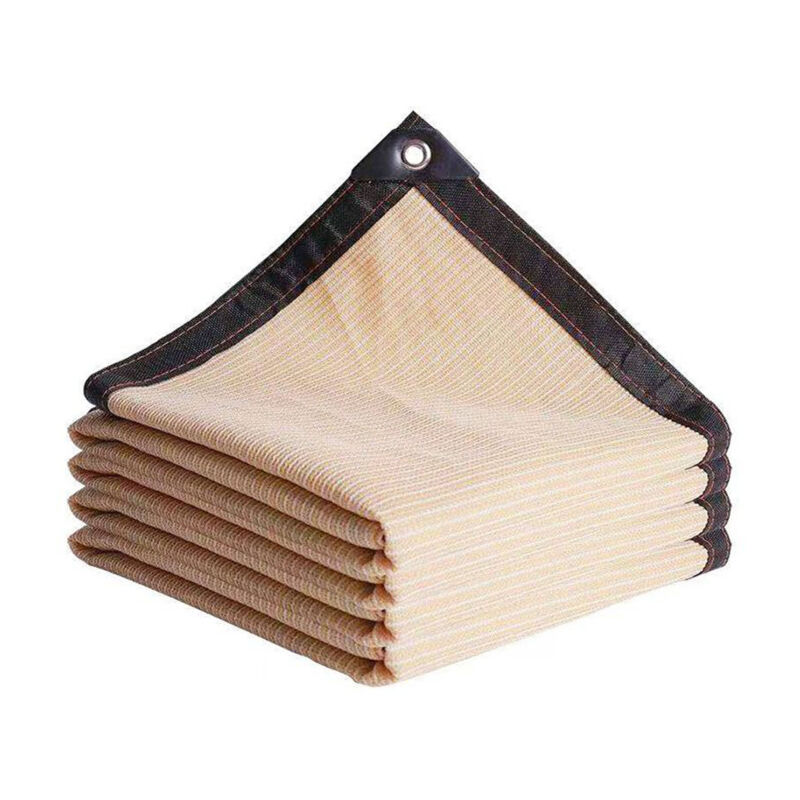 Voile d'ombrage beige triangulaire rectangulaire, protection contre les UV, protection contre les rayons UV, pour terrasse, pelouse, jardin, abri