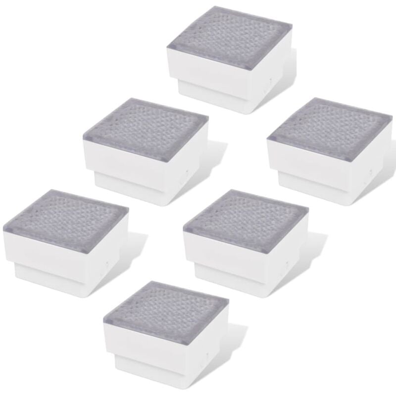 LED Bodeneinbaustrahler Außen 6 Stk. 100x100x68 mm vidaXL