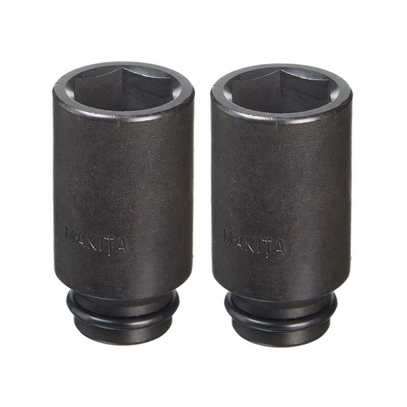 2 x Makita 134847-1 1/2'' 30mm Impact Socket 75mm Long