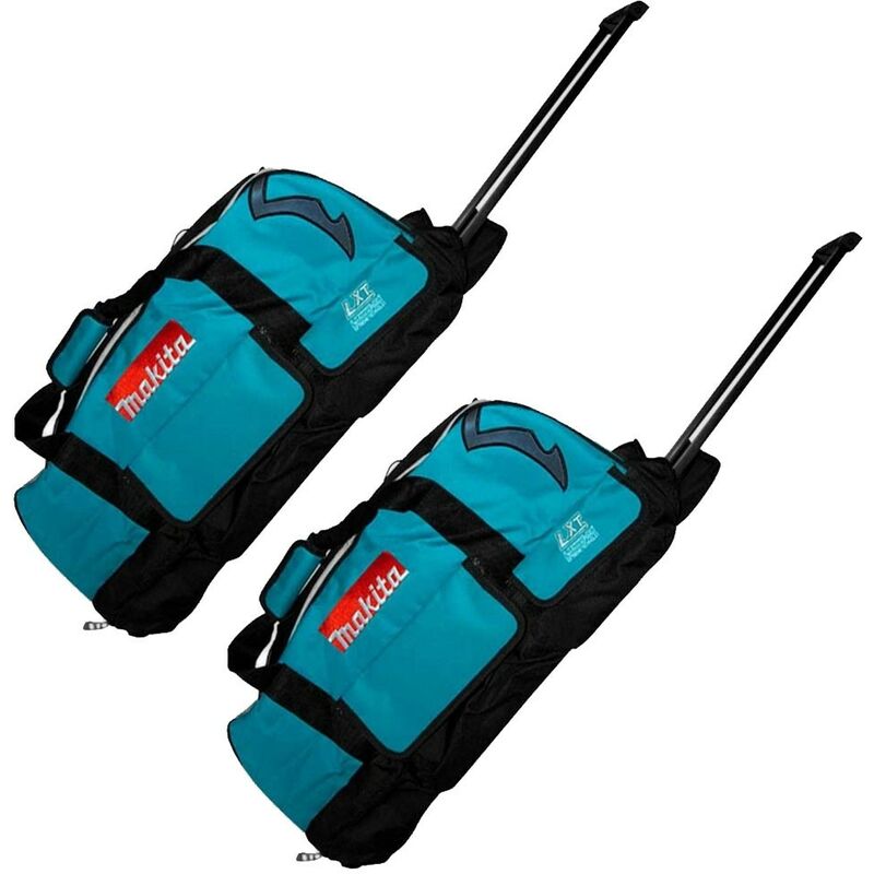 2 x Makita LXT600 Heavy Duty Padded ToolBag Tool Bag Wheels 831279-0 Duffel Bag