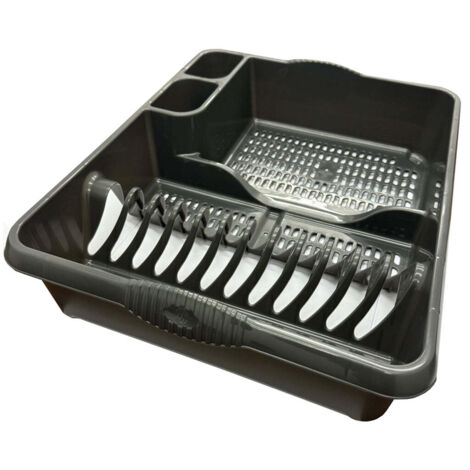 2 x Midnight Large Dish Drainer With Integral Handles