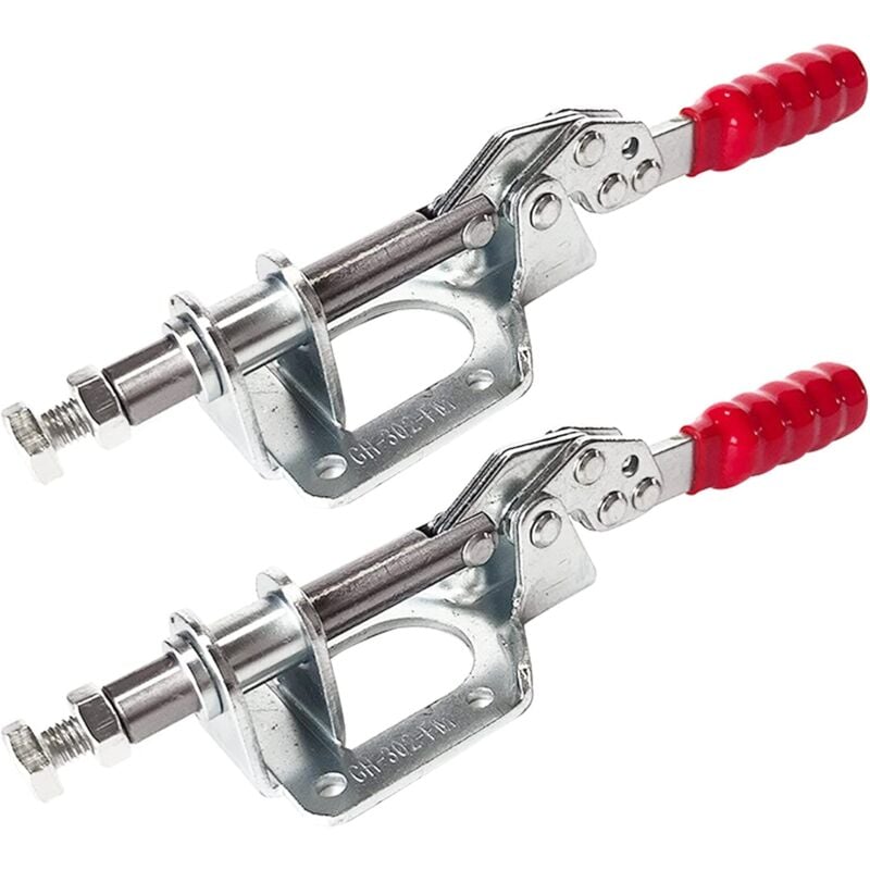 2 x Outils à main à action fixe Push-Pull Outil à charnière Verrouillage manuel à serrage rapide Verrouillage manuel à levier horizontal Levier de