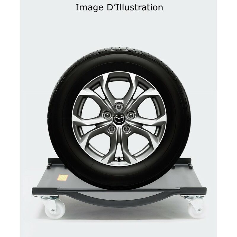 Le Poisson Qui Jardine - 2 x Plateaux Roulants, Noirs, Chariot De Déplacement, Jusqu'à 450 Kg