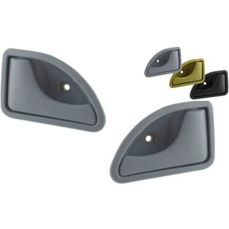 2 x Poignée portière avant gauche ET droite TWINGO/KANGOO, GARANTIE A VIE (Gris)