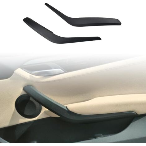 2 x Poignées de portière ABS Noir pour BMW X1 E84 2010-2016 Garniture intérieure Gauche et Droite