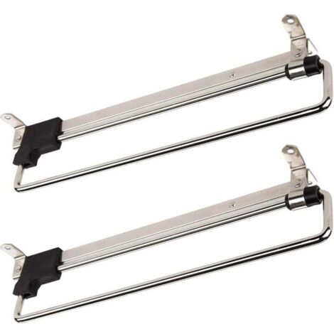 2 x Porte-Cintres Coulissant - Portemonteaux Télescopic - Porte-vêtements Extractible - 300 mm
