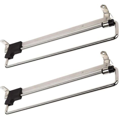 2 x Porte-Cintres Coulissant Portemonteaux Télescopic Porte-vêtements Extractible 300 mm