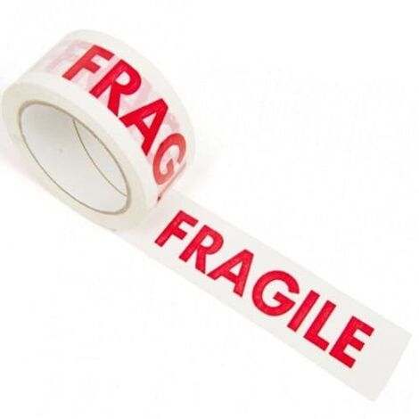 2 x Printed 'FRAGILE' Packaging Tape 50mm x 66m