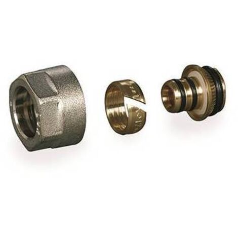 2 x RACCORDO A COMPRESSIONE PER COLLETTORI Misura: 16 x 2