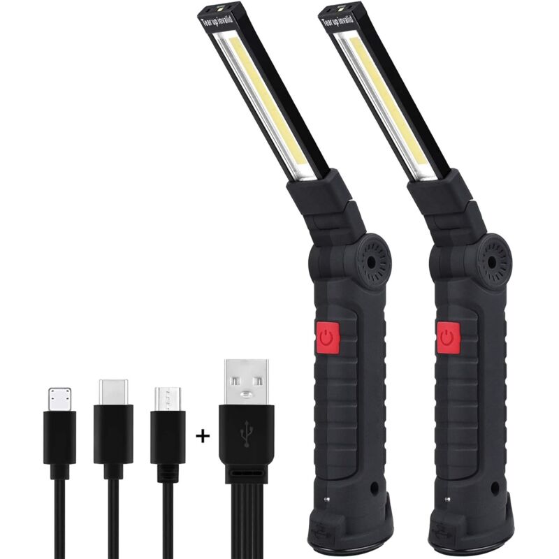 Image of 2 x Rechargeable LED COB Work&hellip;