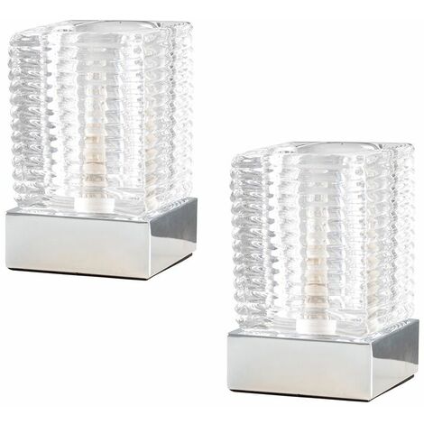 glass base bedside lamps