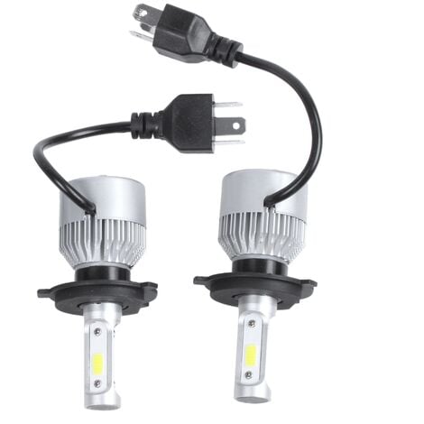 S2 H7 kit 2 lampes LED blanc pour voiture 12V-24V 72W étanche