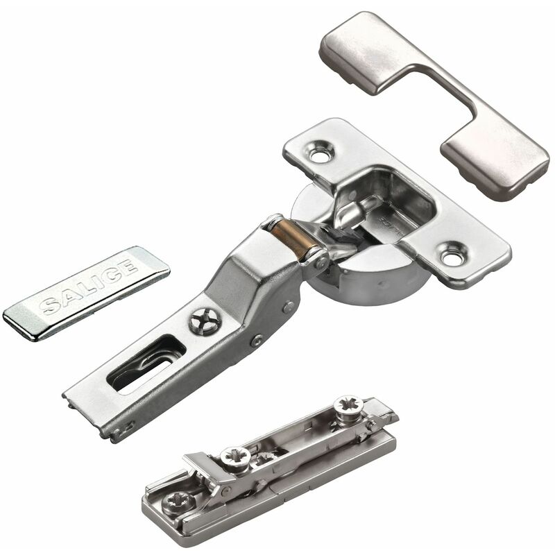 So-tech - 2 X Salice Topfband Serie 700 Mit Dämpfer Im Topf 110° Bohrbild T52 Mittelanschlag Mit Linear-montageplatte Höhe 3 Mm Mit Euroschrauben,