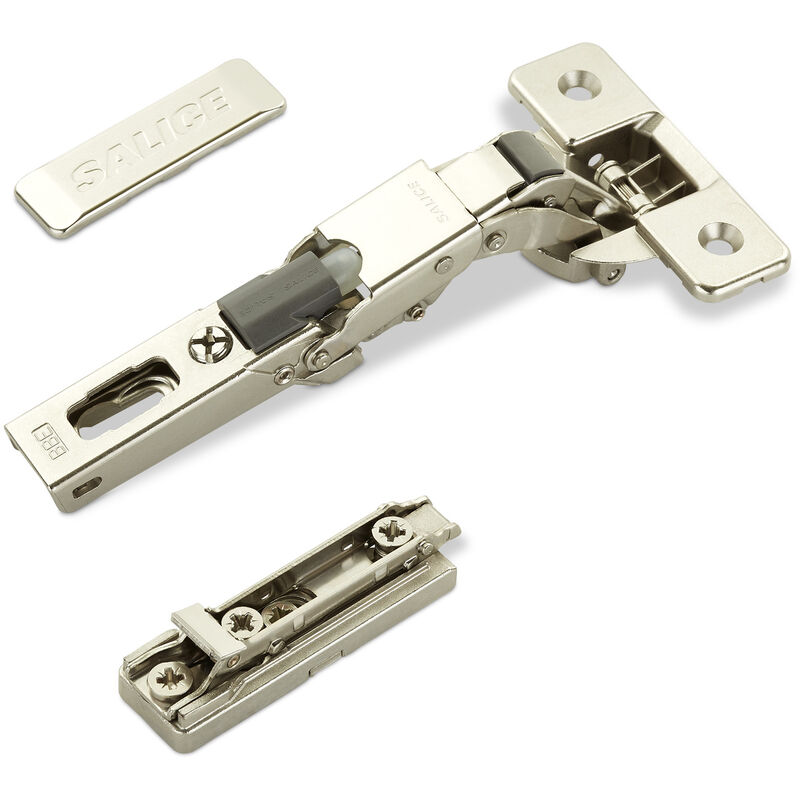 So-Tech 2 X Salice Universalscharniere 110° Bohrbild T45 Mit Dämpfer Für Abgerundete, Überfälzte Und Profilierte Türen Mit Linear-montageplatte Höhe 3
