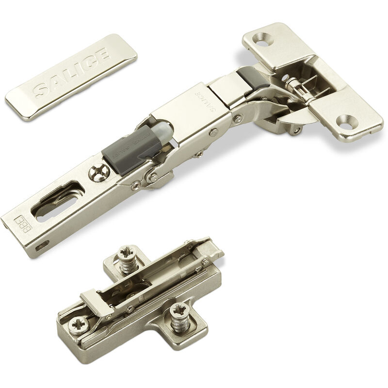 So-tech - 2 X Salice Universalscharniere 110° Bohrbild T52 Mit Dämpfer Für Abgerundete, Überfälzte Und Profilierte Türen Mit Kreuz-montageplatte