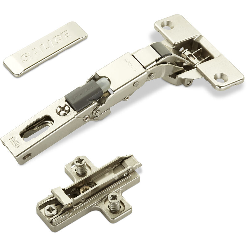 So-tech - 2 X Salice Universalscharniere 110° Bohrbild T52 Mit Dämpfer Für Abgerundete, Überfälzte Und Profilierte Türen Mit Kreuz-montageplatte