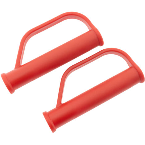 2 x Sicherheitsgriffe für Sackkarre 25 mm rot