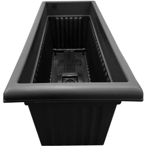 2 x Sovereign Trough 70cm Slate Grey Planters For Home & Garden