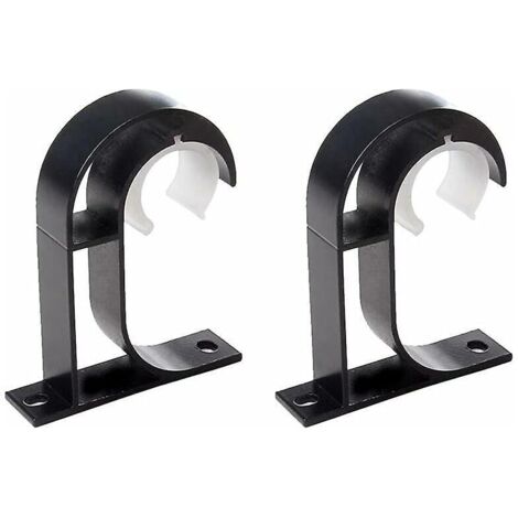 2 X Supports De Tringles  Rideaux, Supports De Tringles De Penderie En Zinc, Supports De Suspension De Rideaux Pour Montage Au Plafond