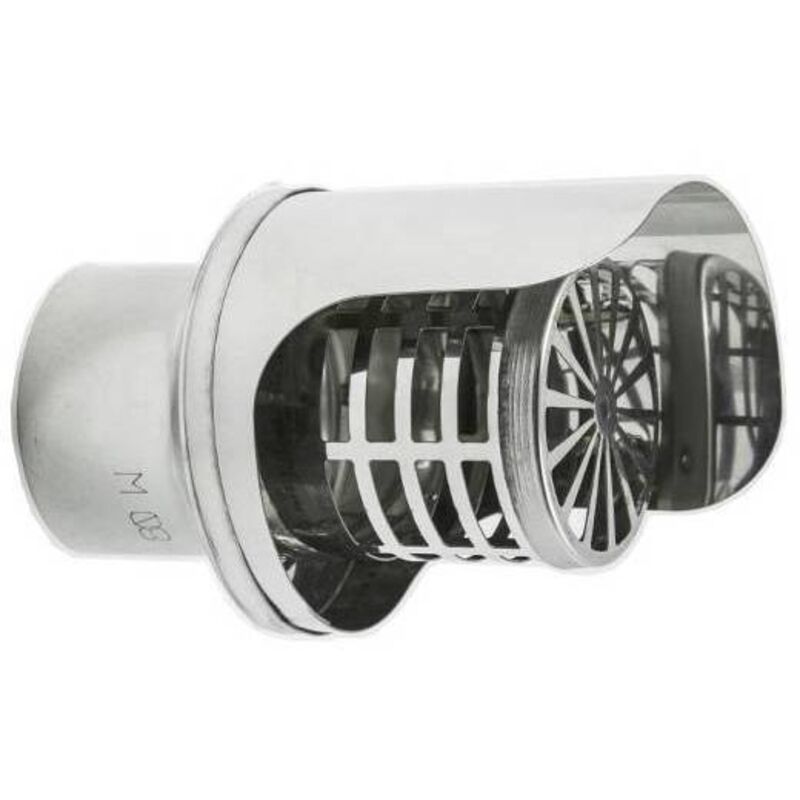 2 x terminal modèle horizontal en acier inoxydable d.100