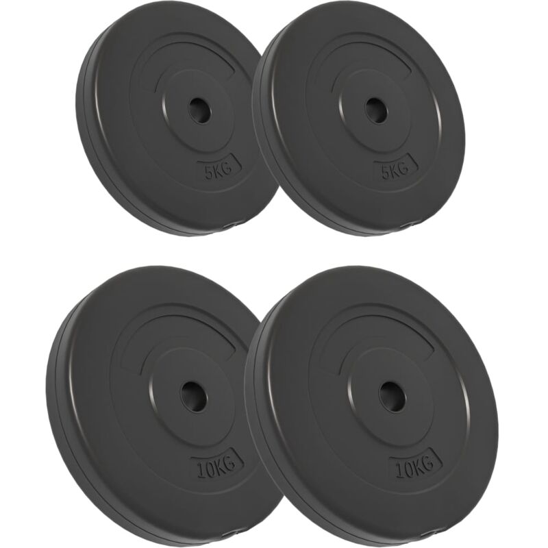 Weight Plates 4 Pcs 30 Kg Cement Vidaxl