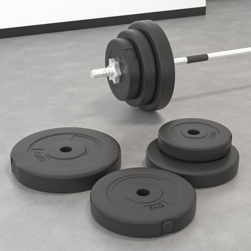 Weight Plates 6 Pcs 30 Kg Cement Vidaxl