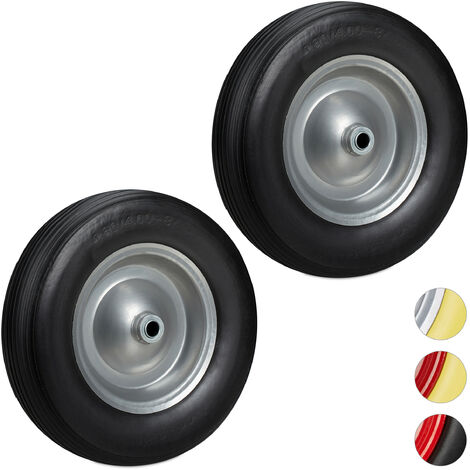Wheel Wheelbarrow Rubber Tyre Set 1/2/4x Blue 20 mm 4.80/4.00-8 390 cm 