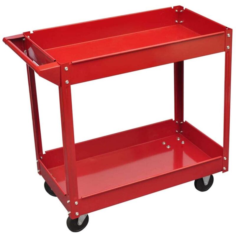 Workshop Tool Trolley 100 kg Red Vidaxl