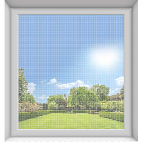 2 Zanzariere Adesive Tagliabili Per Finestra Zanzariera Per Finestre Con Nastro Adesivo Potente Taglierino Dimensioni Regolabili Non Richiede Perforazione Facile Installazione (130 x 150 Cm, Bianco)