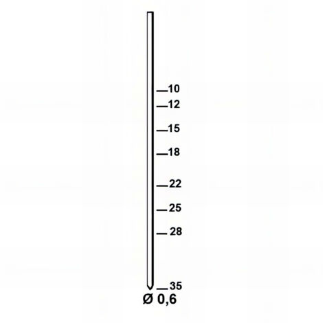 20 000 finettes minibrads en bande STANOX D. 0,6 x L. 25 mm AL-25 - 6AL251 Alsafix