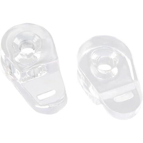 20 abrazaderas para vidrio, clips de retención, abrazaderas para paneles de vidrio, soportes para estantes de vidrio, abrazaderas para marcos de 3-4 mm de grosor.