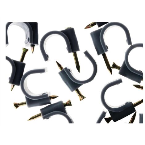 20 attaches plastiques Ø 16 gris
