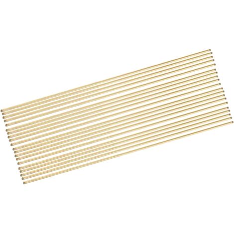 20 Baguette Soudage, Laiton Rond 1,6mm x 240mm, Électrode Brasage Industriel