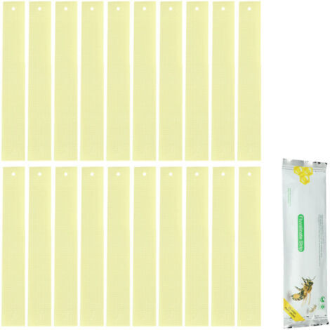 20 Bandelettes Fluvalinate Anti-Varroa pour Ruche - Traitement Apicole Efficace
