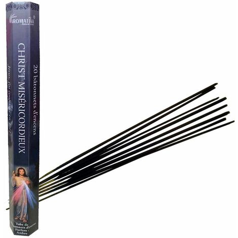 20 Bâtonnets d'encens aromatika senteur ambre