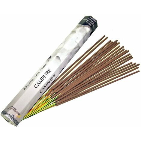 20 Bâtonnets d'encens aromatika senteur camphre