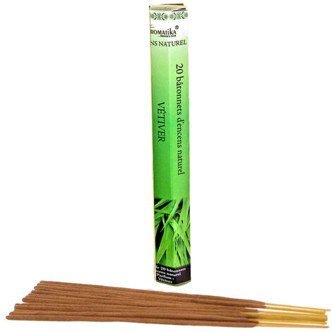 20 Bâtonnets d'encens aromatika senteur Vétiver