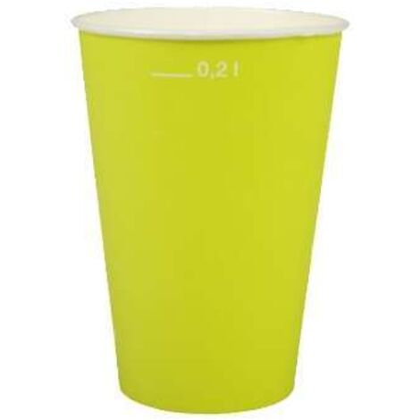 20 Bicchieri di carta "Verde limone"