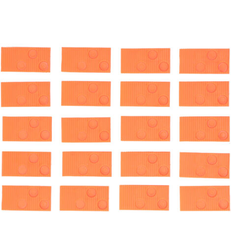 20 Blocs de Frappe pour Pose de Sol Stratifié et Carrelage - Kit d'Installation de Plancher Orange