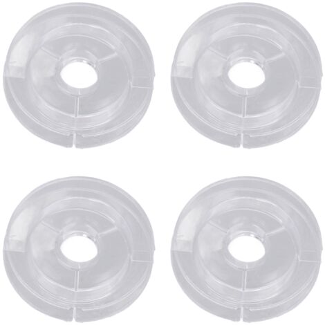20 Bobines de Couture Transparentes en Acrylique 50mm pour Machine à Coudre, Léger et Durable